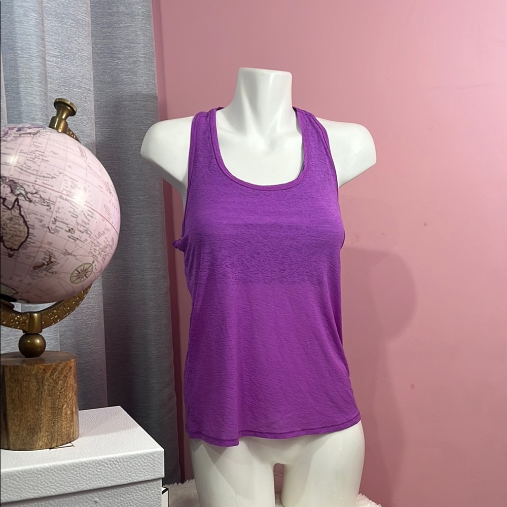 Purple Girls workout top with Bra